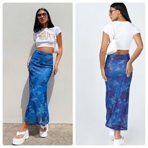 Princess Polly Starry Midi Women’s Skirt Size 12 Printed